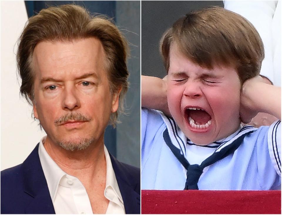 David Spade and Prince Louis (Getty Images)