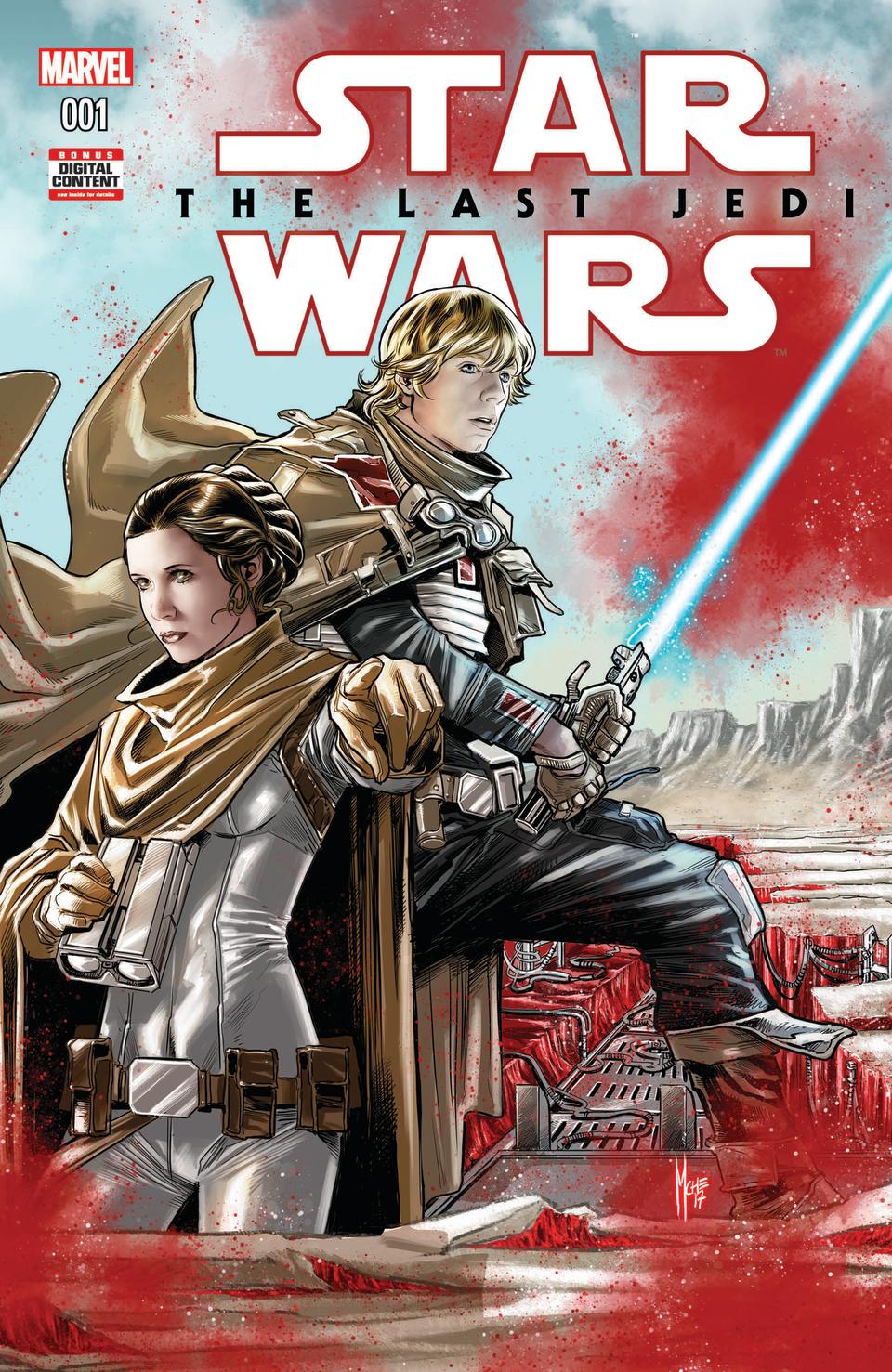 <i>Star Wars: The Last Jedi — Storms of Crait</i> cover. (Credit: Marvel Comics)