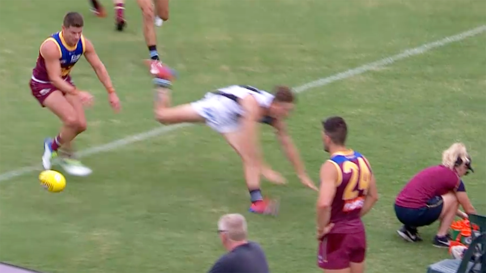 Dayne Zorko, pictured here in action in the AFL pre-season.