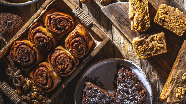 assortment of vegan baked goods