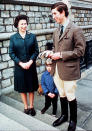 <p>Occasionally, the royal family would share glimpses into their family life, including this sweet shot of the Queen and her eldest son conversing, while her youngest son Edward looks on. </p>