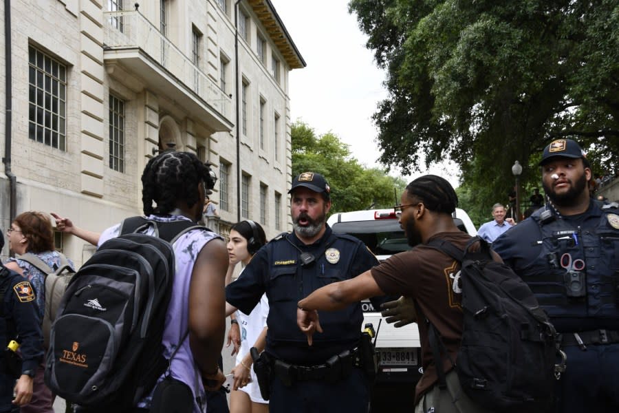 Palestine protest at University of Texas at Austin (KXAN viewer photo)