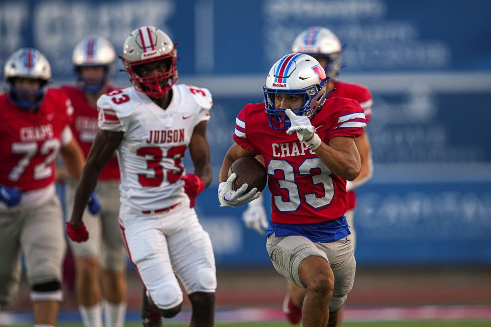 Westlake senior Jack Kayser became the second Chaparral to earn 3,000 career rushing yards. The others are Ryan Nunez and Nakia Watson.