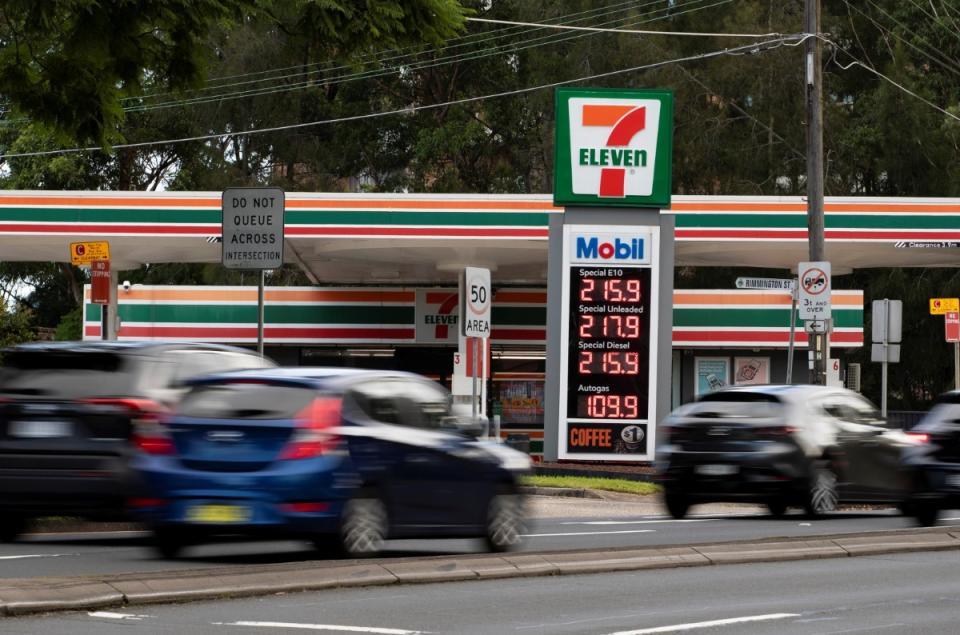 7 Eleven petrol station in Sydney