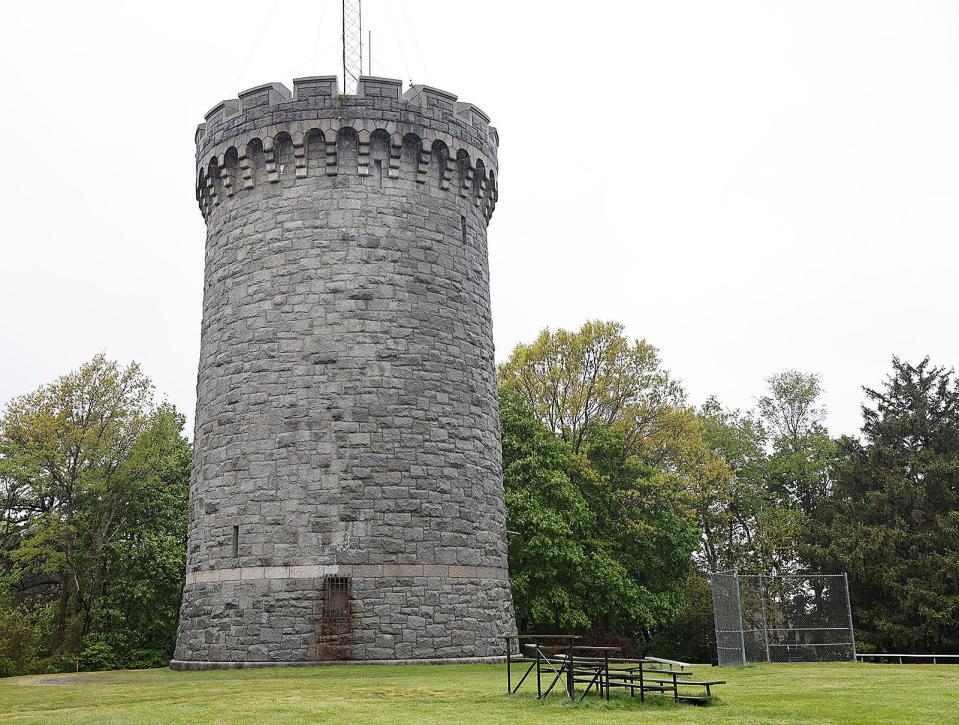 Work on the city owned Furnace Brook Golf Course clubhouse and the adjacent park area on Forbes Hill in Quincy on Thursday May 16, 2024