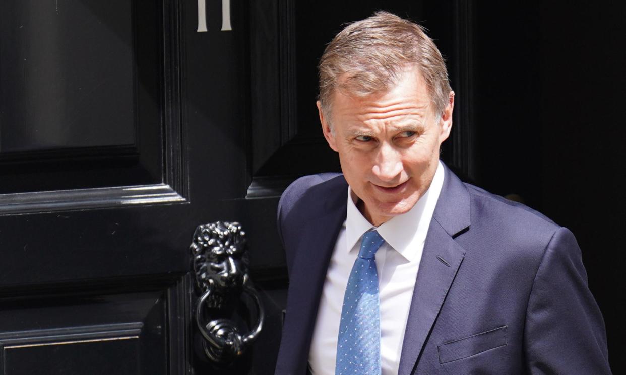 <span>Hunt’s contributions under the last three prime ministers stand in stark contrast to the £4,447 he gifted under Theresa May and David Cameron combined.</span><span>Photograph: James Manning/PA</span>
