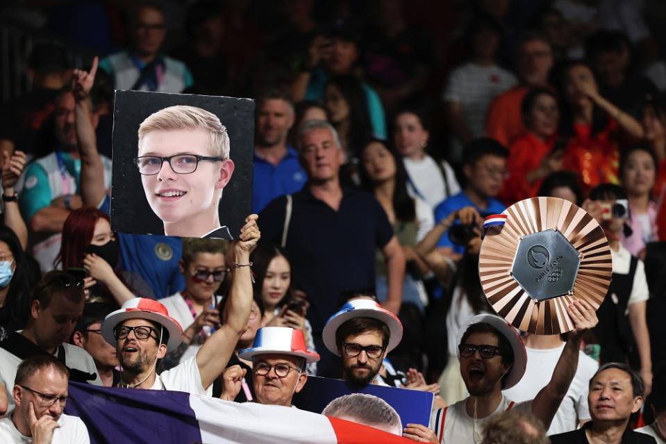 Félix Lebrun a reçu le soutien d'un grand nombre de supporters locaux.  (Photo : Getty Images)