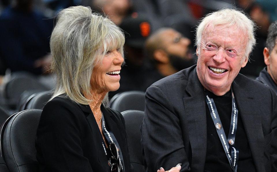 Penny Knight and Phil Knight were the second-largest givers of 2023. <a href="https://www.wishtv.com/news/education/indiana-lawmakers-join-gop-led-states-trying-to-target-college-tenure/" rel="nofollow noopener" target="_blank" data-ylk="slk:Michael Hickey/Getty Images;elm:context_link;itc:0;sec:content-canvas" class="link ">Michael Hickey/Getty Images</a>