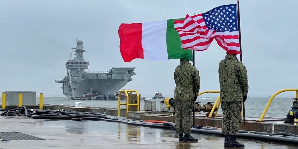 Italy navy aircraft carrier Cavour