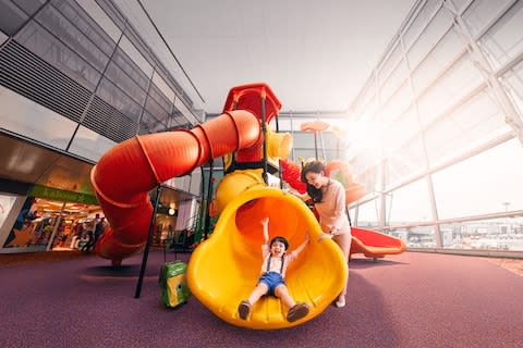 Does Heathrow have a slide?