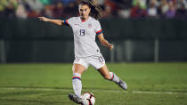 <p>For the all-white home kit, the shirt features a stripped sleeve cuff reminiscent of those worn by Chastain, Hamm and Foudy, and is punctuated by three stars above the crest — honouring world titles from ’91, ’99 and 2015. This theme follows on the shorts, where the single star adorning the sides of the ’99er uniform has been replaced by a stack of three. Knit tape on the back of the neck also takes this embellishment. </p>