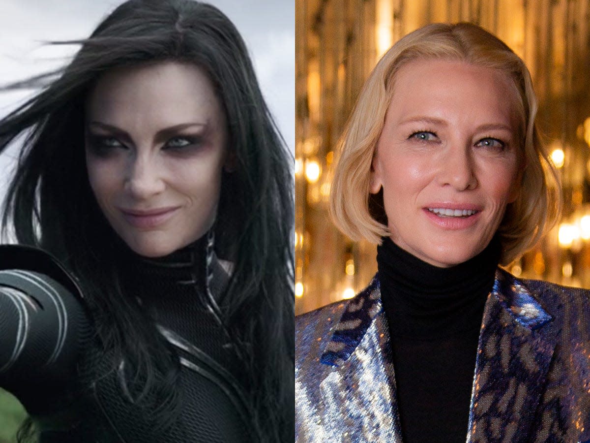 cate blanchett thor ragnarok then and now