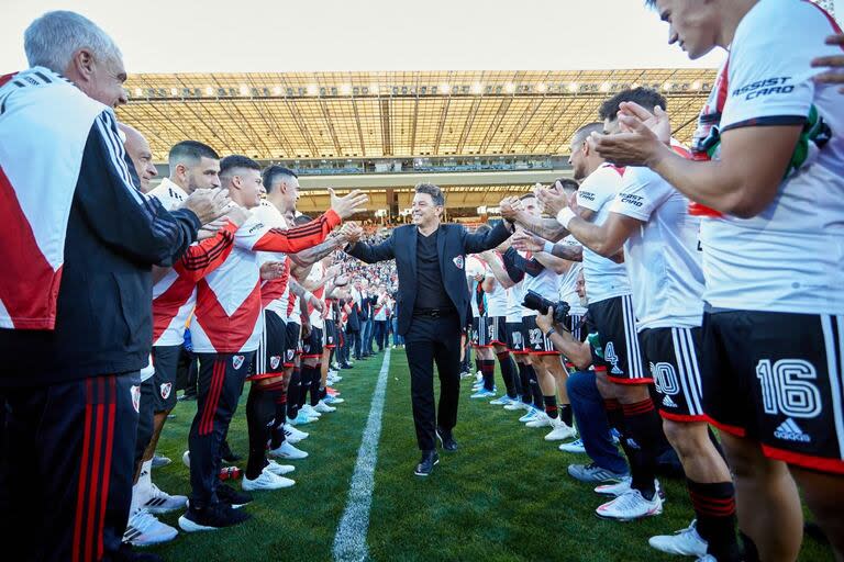 El último partido de Marcelo Gallardo como entrenador de River Plate fue un amistoso contra el Betis el 13 de noviembre de 2022, donde el Millonario goleó 4-0 