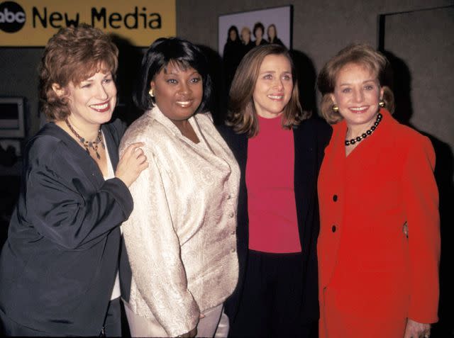 Ron Galella/Ron Galella Collection via Getty Joy Behar, Star Jones, Meredith Vieira and Barbara Walters of ABC's "The View."