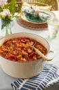 <p>This Lowcountry Gullah-style side keeps the okra flavor up front, and is lighter than the roux-based gumbos you would see in more Cajun areas. It'll satisfy your vegetarian guests and gluten-free guests as well!</p><p><strong><a href="https://www.countryliving.com/food-drinks/a39299631/stewed-okra-and-tomatoes-recipe/" rel="nofollow noopener" target="_blank" data-ylk="slk:Get the recipe for Stewed Okra and Tomatoes;elm:context_link;itc:0;sec:content-canvas" class="link ">Get the recipe for Stewed Okra and Tomatoes</a>.</strong></p>