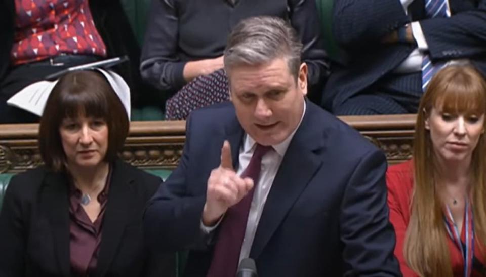 Keir Starmer admonished the Tory leader for the remarks, saying: ‘Of all the weeks to say that, when Brianna’s mother is in this chamber. Shame’ (UK Parliament/YouTube)