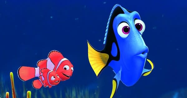 The opening minutes of “Finding Dory” might be as sad as “Up” and we can’t handle it