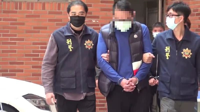 天道盟二林不倒會會長李俊賢被逮捕，親姊是藝人丁寧。（圖／彰化縣刑大提供）