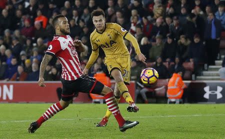 Britain Soccer Football - Southampton v Tottenham Hotspur - Premier League - St Mary's Stadium - 28/12/16 Tottenham's Dele Alli scores their fourth goal Action Images via Reuters / Matthew Childs Livepic