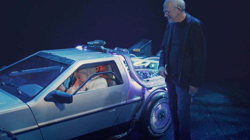 Roger Bart and Christopher Loyd Back to the Future Musical Teaser