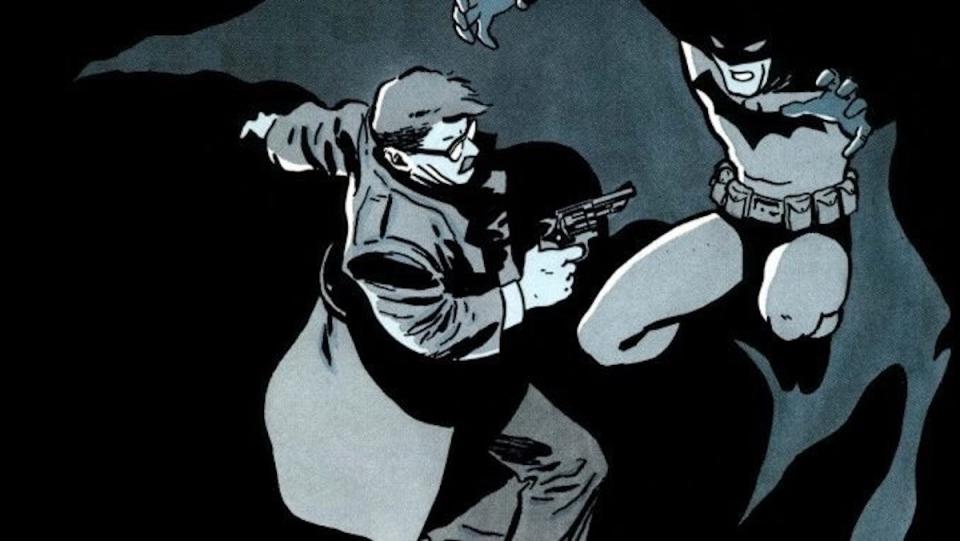 Commissioner Gordon and Batman in Year One panel