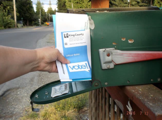 Election ballot arrival