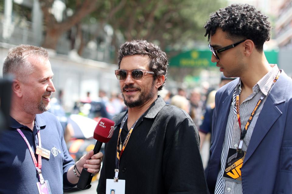 Orlando Bloom attends the 2023 Monaco Grand Prix on May 28.