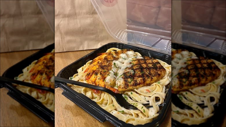 Chicken and pasta takeout