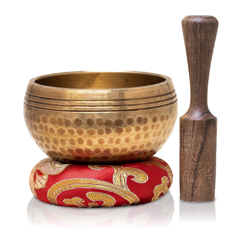 himalayan tibetan singing bowl set for meditation