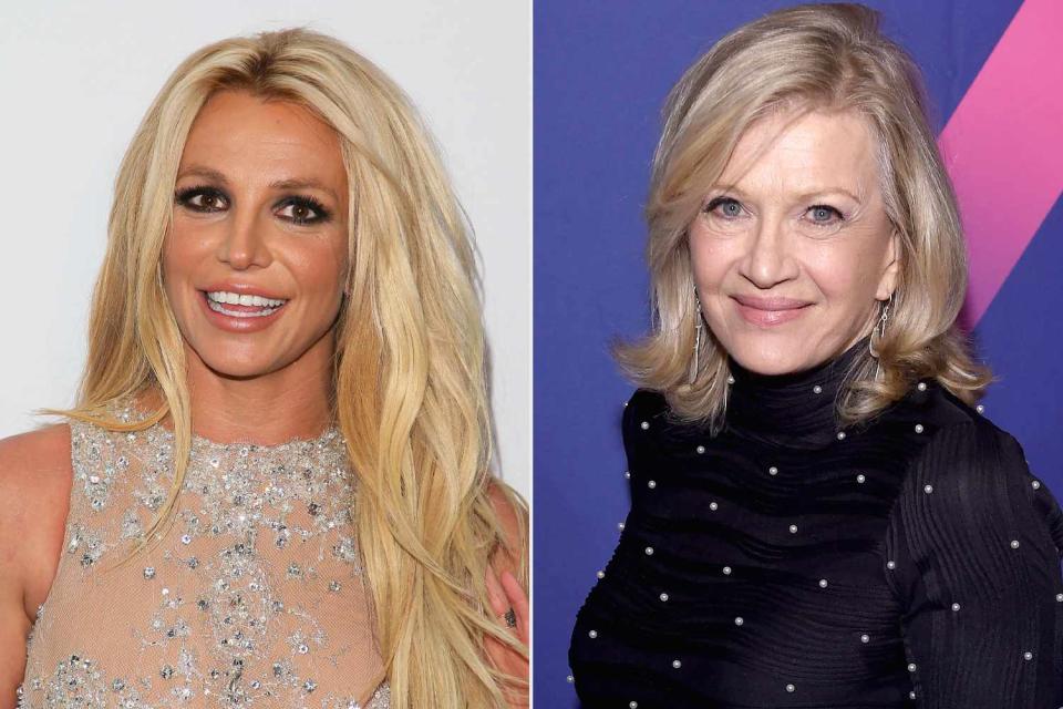 <p>JB Lacroix/WireImage; Gary Gershoff/Getty</p> Britney Spears; Diane Sawyer