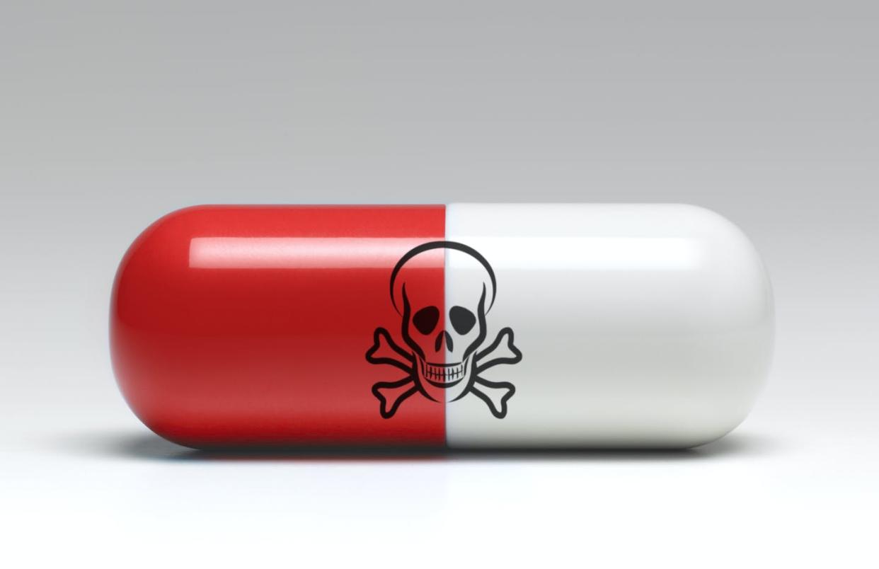 Many companies have sold dangerous prescription drugs. <a href="https://www.gettyimages.com/detail/photo/large-capsule-of-dangerous-medicine-royalty-free-image/1175215967?adppopup=true" rel="nofollow noopener" target="_blank" data-ylk="slk:Peter Dazeley/The Image Bank via Getty Images;elm:context_link;itc:0;sec:content-canvas" class="link ">Peter Dazeley/The Image Bank via Getty Images</a>