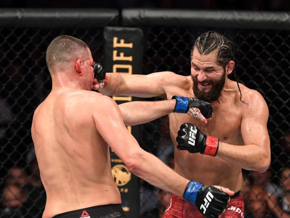 Masvidal outgunned Diaz before the doctor ordered a stoppage: Getty