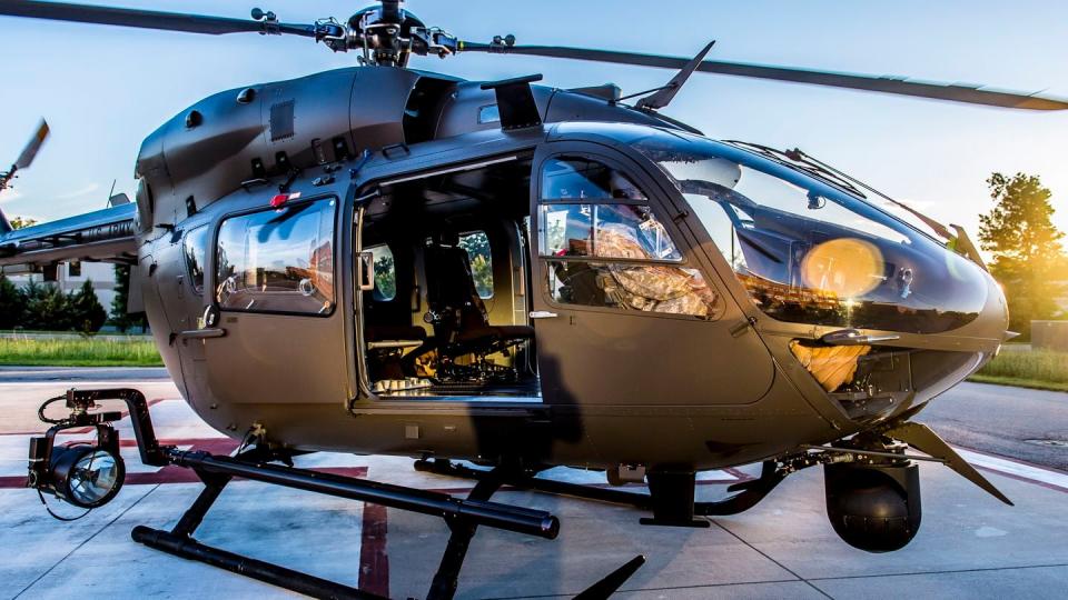 Washington, D.C. National Guard Lakota pilots provide transportation for a photography flight over the National Capital Region on June 6, 2017. (Reese Brown/Department of Defense)