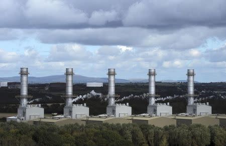 File photograph shows energy company RWE npower's new gas-fired Pembroke Power Station, the largest of its type in REUTERS/Rebecca Naden/Files