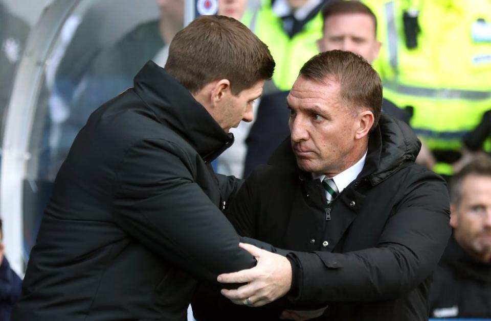 Steven Gerrard and Brendan Rodgers were previously in charge of Rangers and Celtic respectively (Andrew Milligan/PA) (PA Archive)