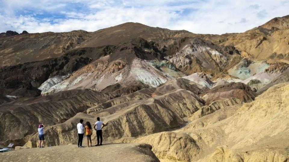 Personas en el valle de la Muerte