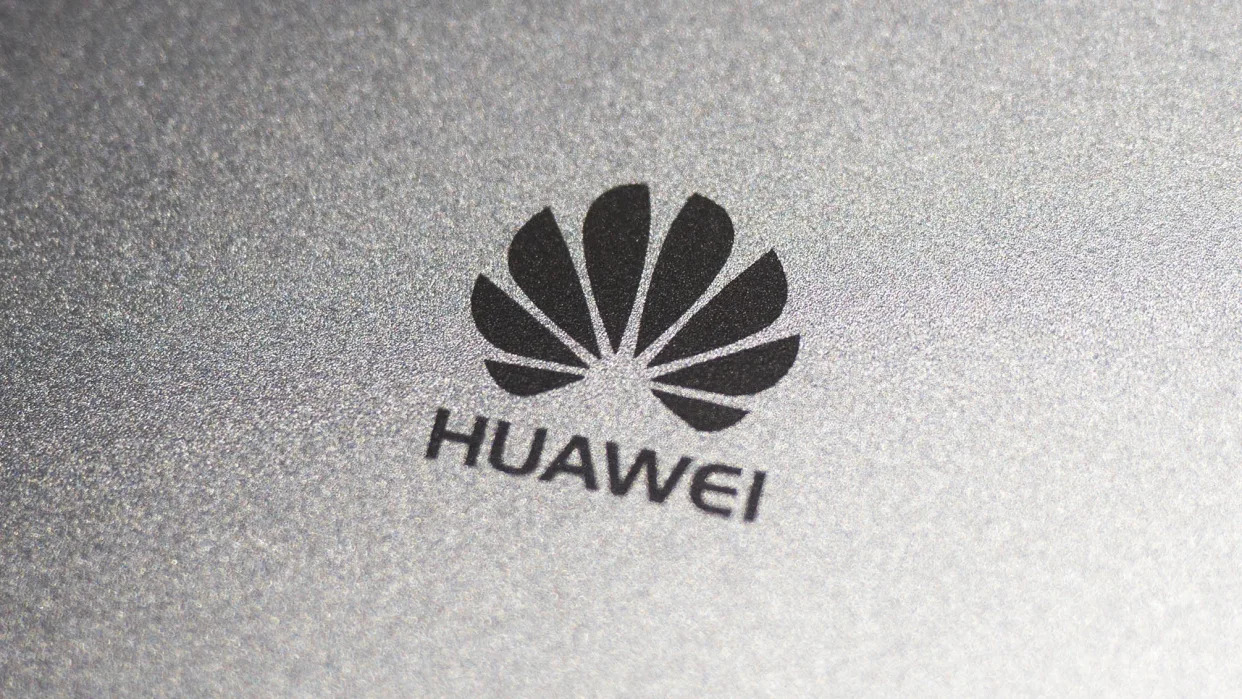 Huawei logo on the MatePad.