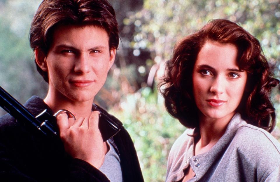 Christian Slater and Winona Ryder in "Heathers"
