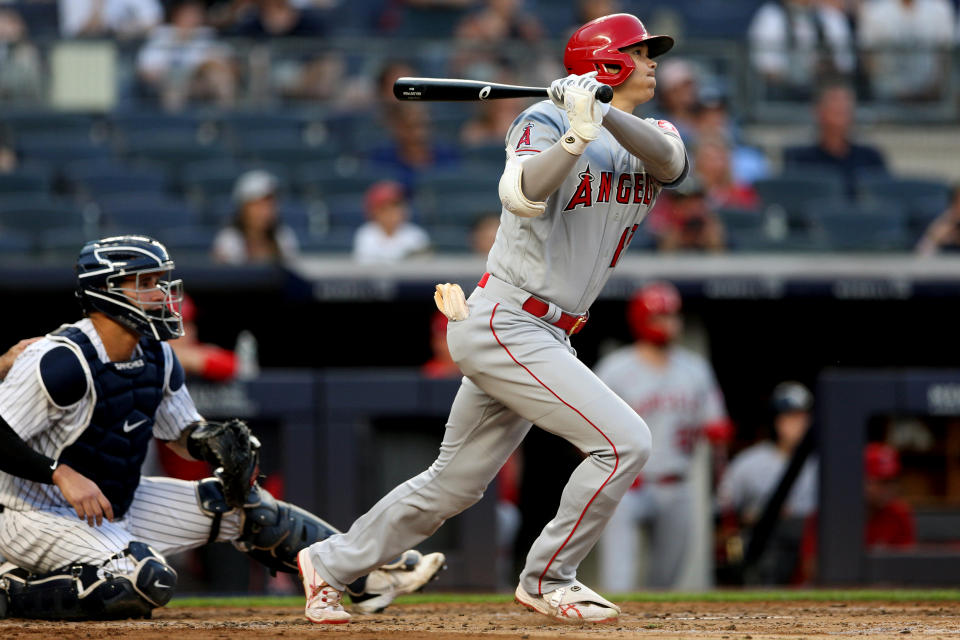 大谷翔平近期打擊火力不俗。（Photo by Rob Tringali/MLB Photos via Getty Images）