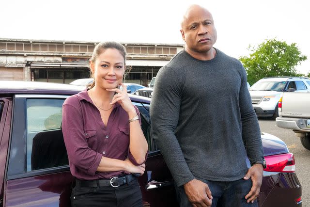 <p>Karen Neal/CBS</p> Vanessa Lachey as Jane Tennant and LL COOL J as Sam Hanna in 'NCIS: Hawai'i'