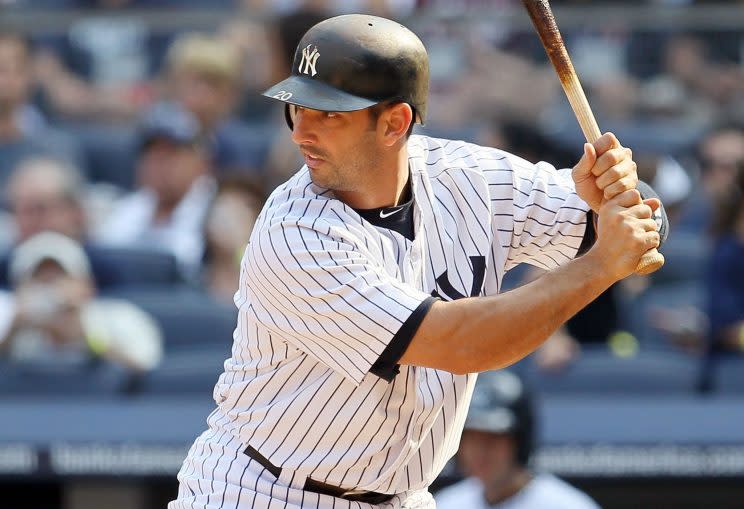 Jorge Posada fell off the Hall of Fame ballot after just one year. (Getty Images/Jim McIsaac)