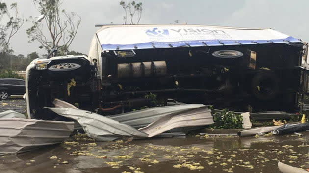 Trail of devastation after severe storm thrashes Sydney