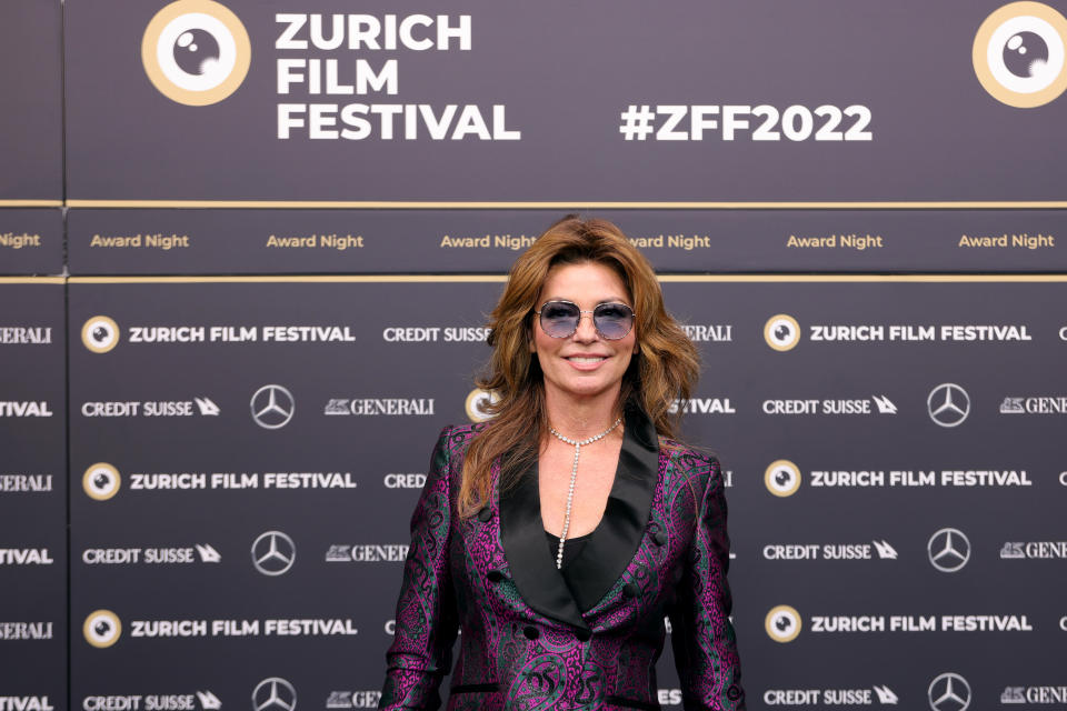 ZURICH, SWITZERLAND - OCTOBER 01: Shania Twain arrives for the Award Night Ceremony of the 18th Zurich Film Festival at Zurich Opera House on October 01, 2022 in Zurich, Switzerland. (Photo by Joshua Sammer/Getty Images for ZFF)