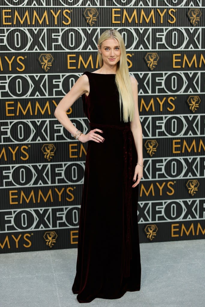 Elizabeth Debicki attends the 75th Primetime Emmy Awards at Peacock Theater on January 15, 2024 in Los Angeles, California.