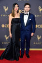 <p>Naomi Scott and actor Adam Scott attend the 69th Annual Primetime Emmy Awards on September 17, 2017.<br> (Photo: Getty Images) </p>