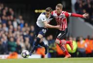 Britain Soccer Football - Tottenham Hotspur v Southampton - Premier League - White Hart Lane - 19/3/17 Tottenham's Harry Winks in action with Southampton's Steven Davis Reuters / Eddie Keogh Livepic