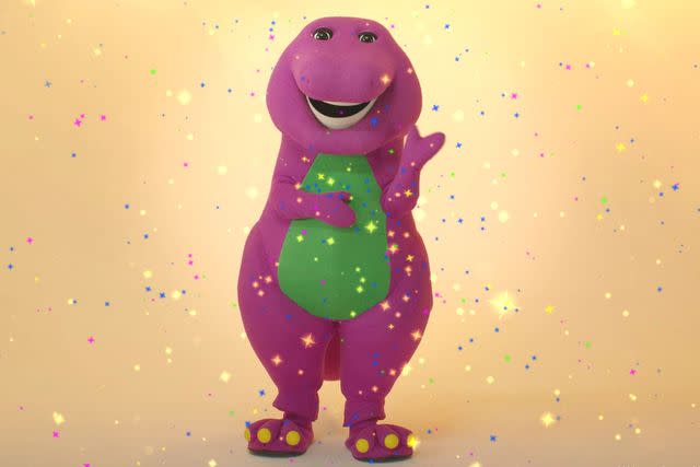 <p>Mattel</p> Barney on Love Day