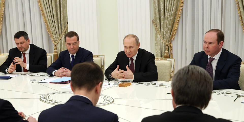Vladimir Putin Russian cabinet