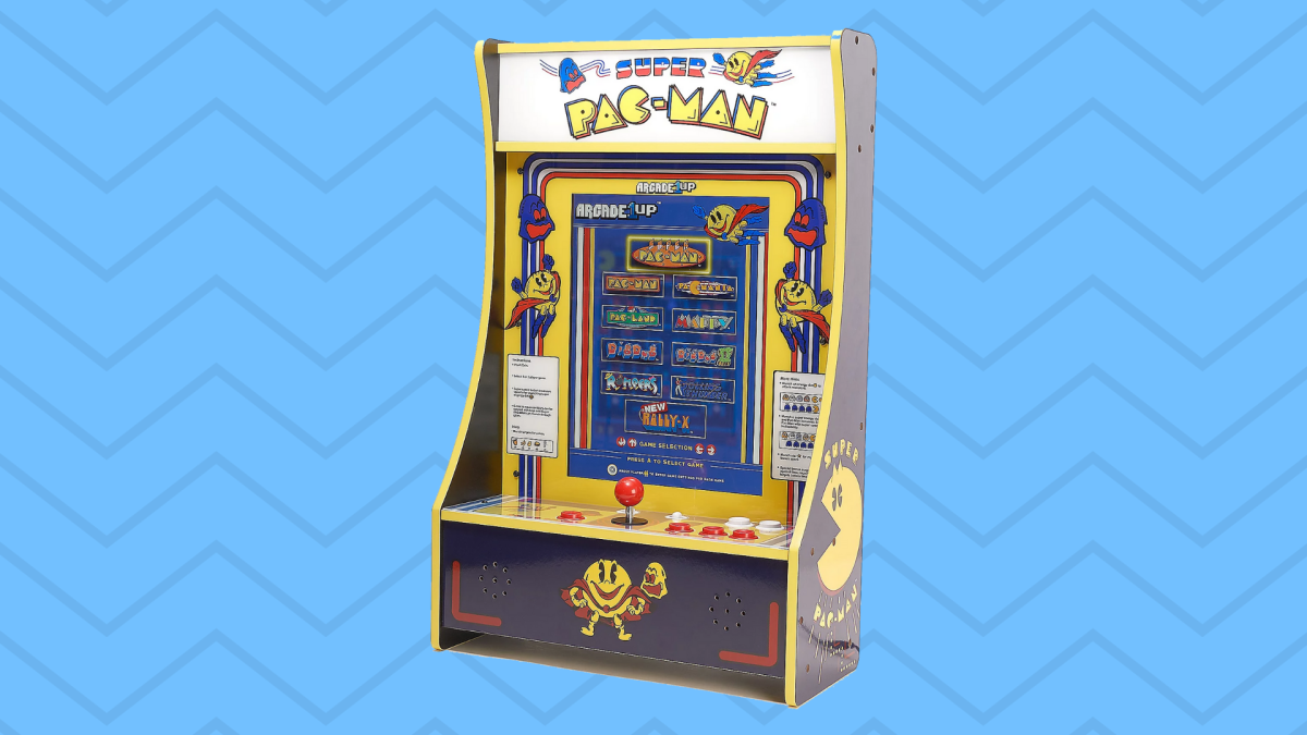 Pac-Man Partycade Arcade 1UP Video Arcade Gaming Machine Wall