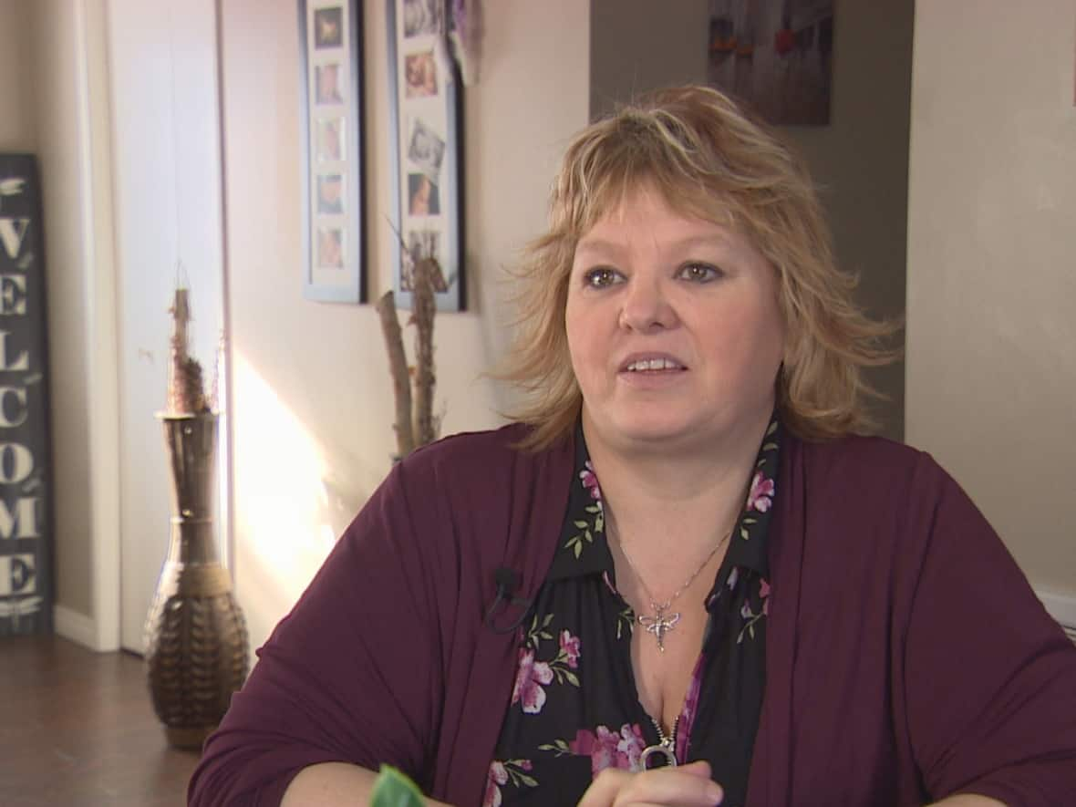 Dawn Sabeski suffered serious injuries after she was involved in a head-on collision on a Manitoba highway in May 2017. She was transported to the Health Sciences Centre in Winnipeg by air ambulance. (Warren Kay/CBC - image credit)